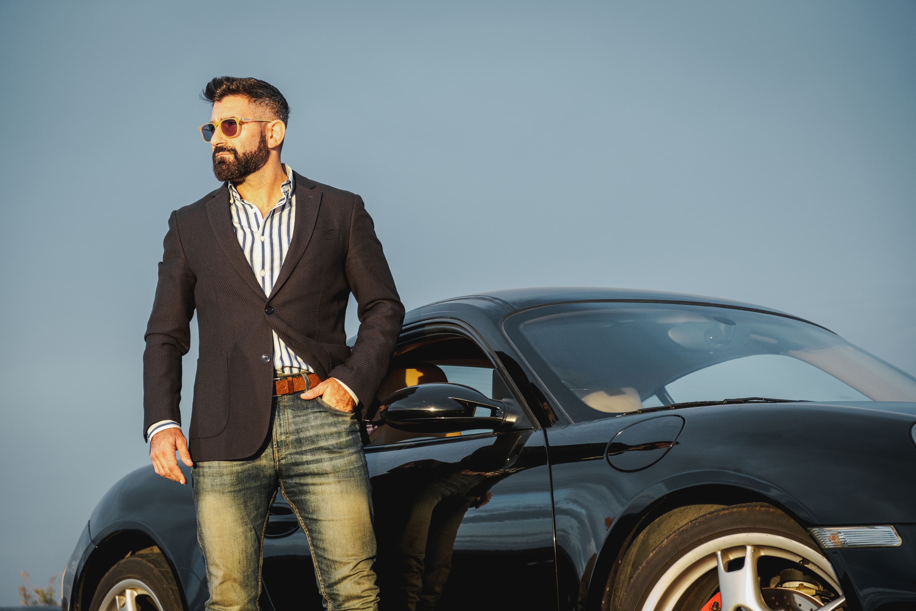 Elegant Porsche owner